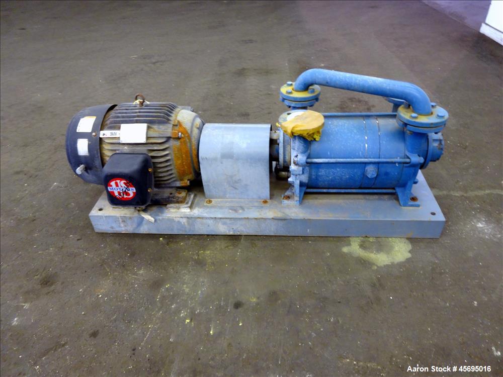 Used Travaini Liquid Ring Two Stage High Vacuum Pump, Model TRHB 50-420/C/A3, 3
