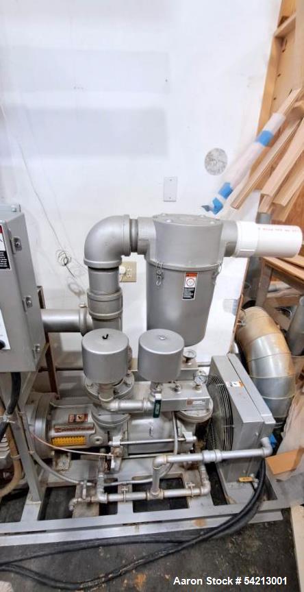 Used Travaini DynaSeal Liquid Ring Vacuum Pump System, Model TRO500S-1A | 500 ACFM | 40 HP Motor | Air-Cooled | 27" HgV Max | Built 2003