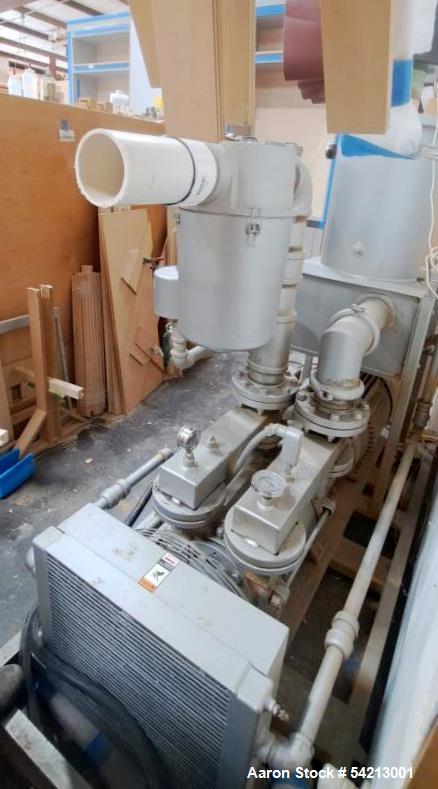 Used Travaini DynaSeal Liquid Ring Vacuum Pump System, Model TRO500S-1A | 500 ACFM | 40 HP Motor | Air-Cooled | 27" HgV Max | Built 2003