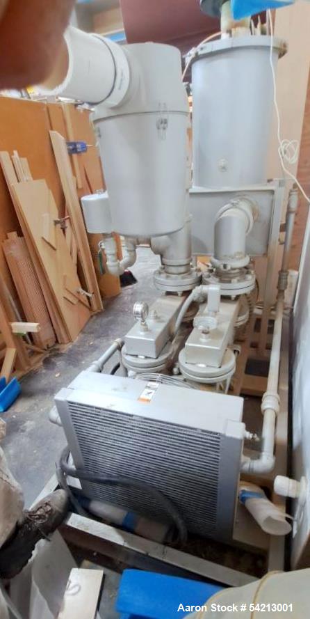 Used Travaini DynaSeal Liquid Ring Vacuum Pump System, Model TRO500S-1A | 500 ACFM | 40 HP Motor | Air-Cooled | 27" HgV Max | Built 2003