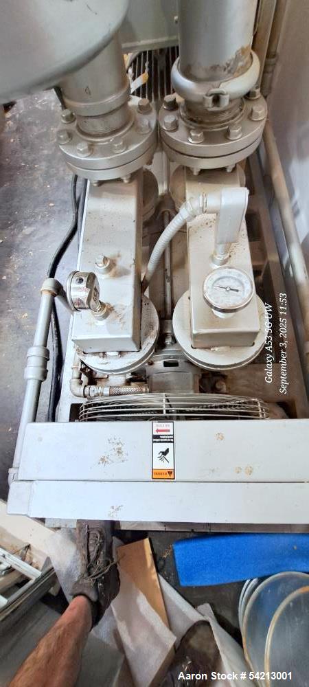 Used Travaini DynaSeal Liquid Ring Vacuum Pump System, Model TRO500S-1A | 500 ACFM | 40 HP Motor | Air-Cooled | 27" HgV Max | Built 2003