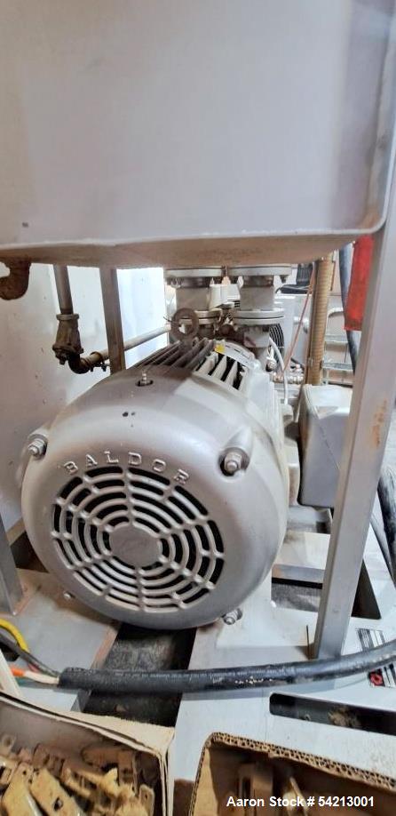 Used Travaini DynaSeal Liquid Ring Vacuum Pump System, Model TRO500S-1A | 500 ACFM | 40 HP Motor | Air-Cooled | 27" HgV Max | Built 2003