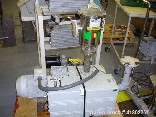 Used Tuthill Rotary Vane Vacuum Pump, Model KSV300-9503150. Rated 200 cfm with 7.5kw, 230/460 volt motor, serial# 22200028027.