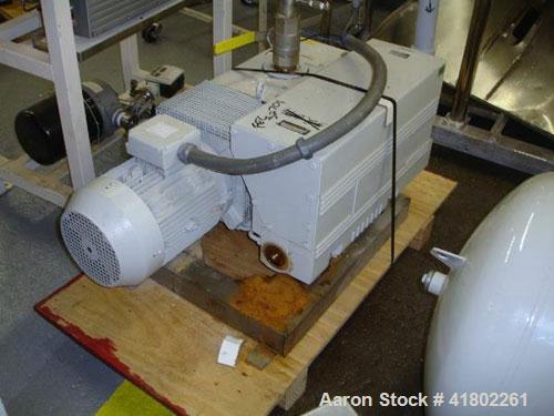 Used Tuthill Rotary Vane Vacuum Pump, Model KSV300-9503150. Rated 200 cfm with 7.5kw, 230/460 volt motor, serial# 22200028027.