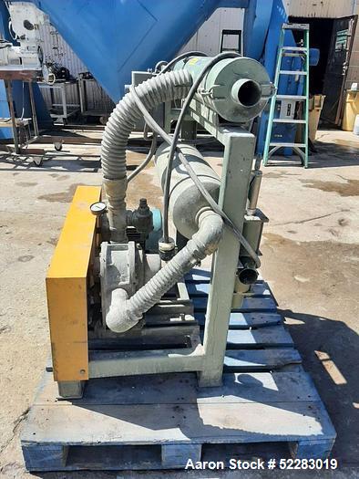 Used- Vac-U-Max Model VPU-S-3T Positive Displacement Vacuum Conveying System with Sutorbilt 3 HP blower. Rated approximate 5...