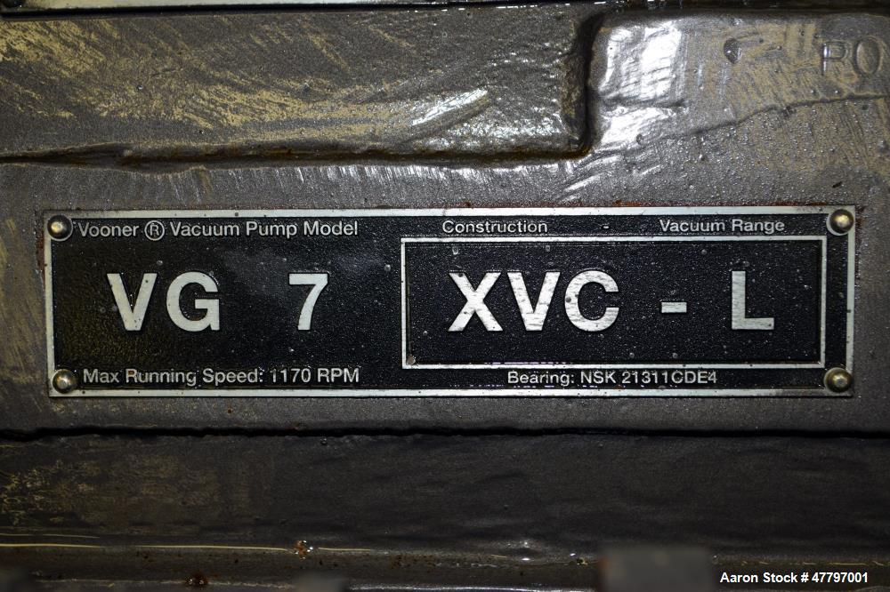 Unused- Vooner VaneGard Liquid Ring Vacuum Pump