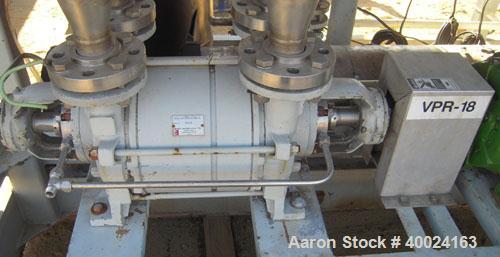 Used Wintek Intervac Hyvac Booster Liquid Ring Vacuum System, Model BSSW-3500/V450-1FR-E, consisting of: (1) Travaini vacuum pump, model TRVA65-450/1R/HC-Z, Hastelloy C-276 wetted parts. Serial #H631...