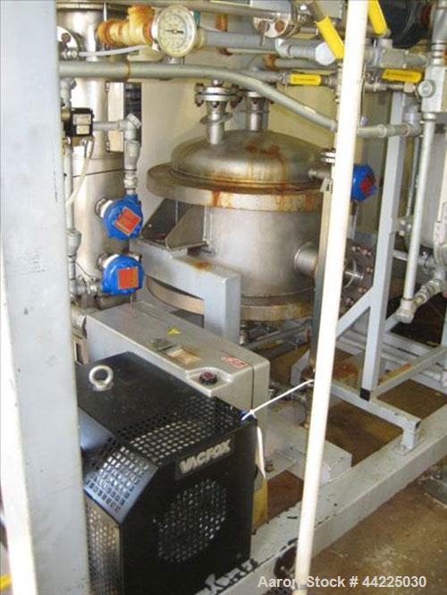 Used Wintek Vacuum Skid, Model K08-VC200-C/40/R30. Rated 60 ACFM at 5 Torr. 7.5 HP. With Rietschle VC200 vacuum pump, .05/10 millibar, 200/240 m/hour. Built 2001, serial #000910-7.