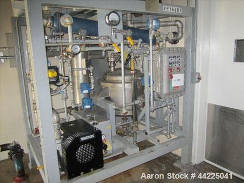 Used Wintek Vacuum Skid, Model K08-VC200-C/40/R30. Rated 60 ACFM at 5 Torr. 7.5 HP. With Rietschle VC200 vacuum pump, .05/10 millibar, 200/240 m/hour. Built 2001, serial #000910-4.