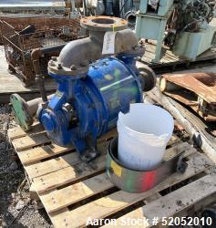  Somarakis Liquid Ring Vacuum Pump, Size 1414.3, Carbon Steel. Approximate 400 to 750 cfm. Driven by...