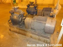 Used- Vooner FloGard VG7 Vacuum Pump, Model VG7A-F. Approximate 480 to 740 cfm. Driven by a 75hp, 3/60/230/460 volt, 1185 rp...