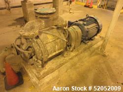 Used- Nash CL Series Liquid Ring Vacuum Pump, Model CL-703/4. Approximate 500 to 650 cfm. Driven by a 50hp, 3/60/460 volt, 1...