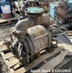 Used- Nash CL Series Liquid Ring Vacuum Pump, Model CL-703/4. Approximate 500 to 650 cfm. Driven by a 75hp, 3/60/230/460 vol...