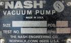 Used Nash Liquid Ring Vacuum Pump, Size AHF-80, 316 Stainless Steel. Approximate capacity 72 CFM at 15
