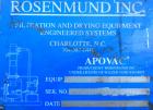 Used Apovac Vacuum System consisting of: (1) Vacuum pump, driven by a 30 hp motor. (1) Industrial Piping heat exchanger, (1) Industrial Piping pressure tank, and a control panel. Mounted on a carbon ...
