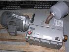 USED: Becker vacuum, model U4.100SA/K, carbon steel. 100/120 cubic meters an hour (58-70 cfm) at 3/3 mbar. driven by a 5 hp, 230/460 volt motor.