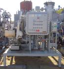 Used Busch Monovac Single Stage Vacuum Pump, Model 216:002. 113 CFM at 40 Torr. Driven by a 10hp,3/60/230/460 volt, 1755 rpm XP motor. Includes  25 gallon C-276 knockout pot, C-276 muffler, carbon st...