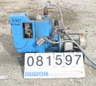 USED: Busch Huckepack two stage rotary vane vacuum pump, model 429, carbon steel. Rated 113 cfm. Radiator cooled with holding tank. 2