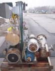 Used Busch Huckepack Two Stage Rotary Vane Vacuum Pump, Model 433:013. Rated 200 cfm at .5 Torr, with a 15 hp, 3/60/460 volt, 1765 rpm XP motor, knock out pot, receiver and heat exchanger. Serial #50...