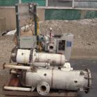 Used Busch Huckepack Two Stage Rotary Vane Vacuum Pump, Model 433:013. Rated 200 cfm at .5 Torr, with a 15 hp, 3/60/460 volt, 1765 rpm XP motor, knock out pot, receiver and heat exchanger. Serial #50...