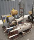 Used Busch Huckepack Two Stage Rotary Vane Vacuum Pump, Model 433:014
