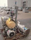 Used Busch Huckepack Two Stage Rotary Vane Vacuum Pump, Model 433:014. Rated 176 cfm at .5 Torr, with a 15 hp, 3/60/460 volt, 1765 rpm motor, knock out pot, receiver and heat exchanger. Serial #25084