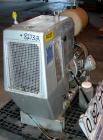 USED: Busch Huckepack two stage once through sealing rotary vane vacuum pump, model 437, carbon steel. Rated 282 cfm (29.9 hg). Radiator cooled. 3