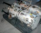 USED: Busch Huckepack two stage once through sealing rotary vane vacuum pump, model 437, carbon steel. Rated 282 cfm (29.9 hg). Radiator cooled. 3