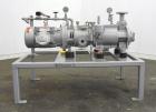 Used Busch Single Stage Cobra Dry Screw Vacuum Pump, Model AC0100, Carbon Steel. Rated 57 cfm, 0.30’’ Torr., direct cooled. Driven by a 5 hp, 3/60/230/460 volt, 3480 rpm XP motor. Mounted on a frame.