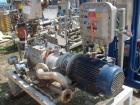 Used Busch Single Stage Cobra Dry Screw Vacuum Pump, Model AC0400FBT6.000H, Carbon Steel. Rated 262 cfm, 0.05’’ Torr., direct cooled. Driven by a 20 hp, 3/60/230/460 volt, 3520 rpm motor. Includes an...