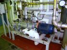 Used Busch Single Stage Cobra Dry Screw Vacuum Pump, Model AC0400FBT6.000H, Carbon Steel. Rated 262 cfm, 0.05’’ Torr., direct cooled. Driven by a 20 hp, 3/60/230/460 volt, 3520 rpm motor. Includes an...