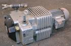 Used Busch Dry Running Rotary Vane Vacuum Pump, Model DC0040B003LCXX, Carbon Steel. Approximate  28 CFM. Driven y a 2.2 kw (3hp), 3/60/230/460 volt, 1704 rpm motor.