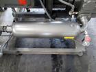 Used Busch Huckepack Vacuum Pump, Model HO437-D8095. Rated 282 cfm at 0.5 Torr, driven by 20hp, 230/460 volt XP motor. Skid mounted with silencer, heat exchanger, basket filter and oil pot, serial# 8...