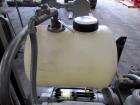 Used Busch Huckepack Vacuum Pump, Model HO437-D8095. Rated 282 cfm at 0.5 Torr, driven by 20hp, 230/460 volt XP motor. Skid mounted with silencer, heat exchanger, basket filter and oil pot, serial# 8...