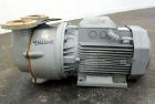Used Busch Single Stage LX Series Dolphin Liquid Ring Vacuum Pump, Model LX0430A-AKO-MR-I-X, Carbon Steel. Rated 455 cubic meters an hour (268 cfm). 2-1/2” Inlet/outlet. Driven by a 15KW (20 hp), 3/6...
