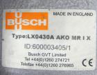 Used Busch Single Stage LX Series Dolphin Liquid Ring Vacuum Pump, Model LX0430A-AKO-MR-I-X, Carbon Steel. Rated 455 cubic meters an hour (268 cfm). 2-1/2” Inlet/outlet. Driven by a 15KW (20 hp), 3/6...