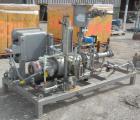Used Busch Single Stage Cobra Dry Screw Vacuum Pump, model NC0070ABM6.000F, carbon steel. Rated 58 cfm, 0.075’’ Torr., air cooled. Driven by a 5 hp, 3/20-60/460 volt, 3505 rpm XP motor. Includes an X...