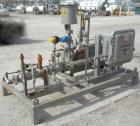 Used Busch Single Stage Cobra Dry Screw Vacuum Pump, model NC0070ABM6.000F, carbon steel. Rated 58 cfm, 0.075’’ Torr., air cooled. Driven by a 5 hp, 3/20-60/460 volt, 3505 rpm XP motor. Includes an X...
