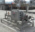Used Busch Single Stage Cobra Dry Screw Vacuum Pump, model NC0070ABM6.000F, carbon steel. Rated 58 cfm, 0.075’’ Torr., air cooled. Driven by a 5 hp, 3/20-60/460 volt, 3505 rpm XP motor. Includes an X...