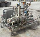 Used Busch Single Stage Cobra Dry Screw Vacuum Pump, Model NC0070ABM6.000F, Carbon Steel. Rated 58 CFM, 0.075’’ Torr., air cooled. Driven by a 5 HP, 3/20-60/460 Volt, 3505 RPM XP motor. Includes an X...