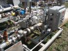 Used Busch Single Stage Cobra Dry Screw Vacuum Pump, Model NC0070ABM6.000F, Carbon Steel. Rated 58 cfm, 0.075’’ Torr., air cooled. Driven by a 5 hp, 3/20-60/460 volt, 3505 rpm XP motor. Includes an X...