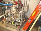 Used Busch Single Stage Cobra Dry Screw Vacuum Pump, Model NC0070, Carbon Steel. Rated 50 cfm at .075 torr, jacketed chamber with heat exchanger and silencer, direct coupled 5 hp, 230/460 volt xp mot...