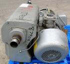 USED: Busch single stage, oil sealed, rotary vane vacuum pump, model R00160-13032-1001, carbon steel. Rated 117 cfm, 20.6