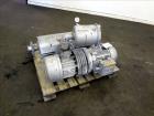 Used Busch Single Stage Air Cooled Oil Sealed Rotary Vane Vacuum Pump, Model RC0160.B032.1001, Carbon Steel. Rated 117 CFM at 15