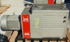 Used Edwards Two Stage Rotary Vane Vacuum Pump, Model E2M275, Carbon Steel. Rated 172 cfm. Driven by a 6 kW (7.5 hp), 3/60/230/460 volt, 1150 rpm motor.