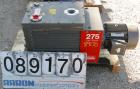 USED: Edwards two stage rotary vane vacuum pump, model E2M275, carbon steel. Rated 172 cfm. Driven by an 8.5 kW (10 hp), 3/60/230/460 volt, 1730 rpm motor.