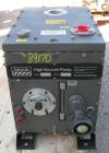 USED: Edwards two stage rotary vane vacuum pump, model E2M275, carbon steel. Rated 172 cfm. Driven by an 8.5 kW (10 hp), 3/60/230/460 volt, 1730 rpm motor.