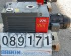 USED: Edwards two stage rotary vane vacuum pump, model E1M275, carbon steel. Rated 172 cfm. Driven by an 8.5 kW (10 hp), 3/60/208-230/460 volt, 1750 rpm motor.
