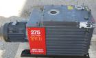 USED: Edwards two stage rotary vane vacuum pump, model E1M275, carbon steel. Rated 172 cfm. Driven by an 8.5 kW (10 hp), 3/60/208-230/460 volt, 1750 rpm motor.