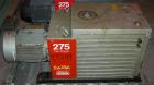 Used Edwards Two Stage Rotary Vane Vacuum Pump, Model E2M275, Carbon Steel. Rated 172 cfm. Driven by an 8.5 kW (10 hp), 3/60/230/460 volt, 1730 rpm motor.